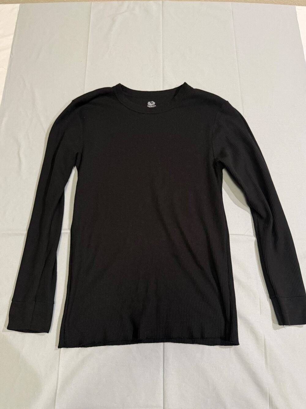 Fruit of the Loom Women’s Black Waffle Thermal Top L Long Sleeve Base Layer